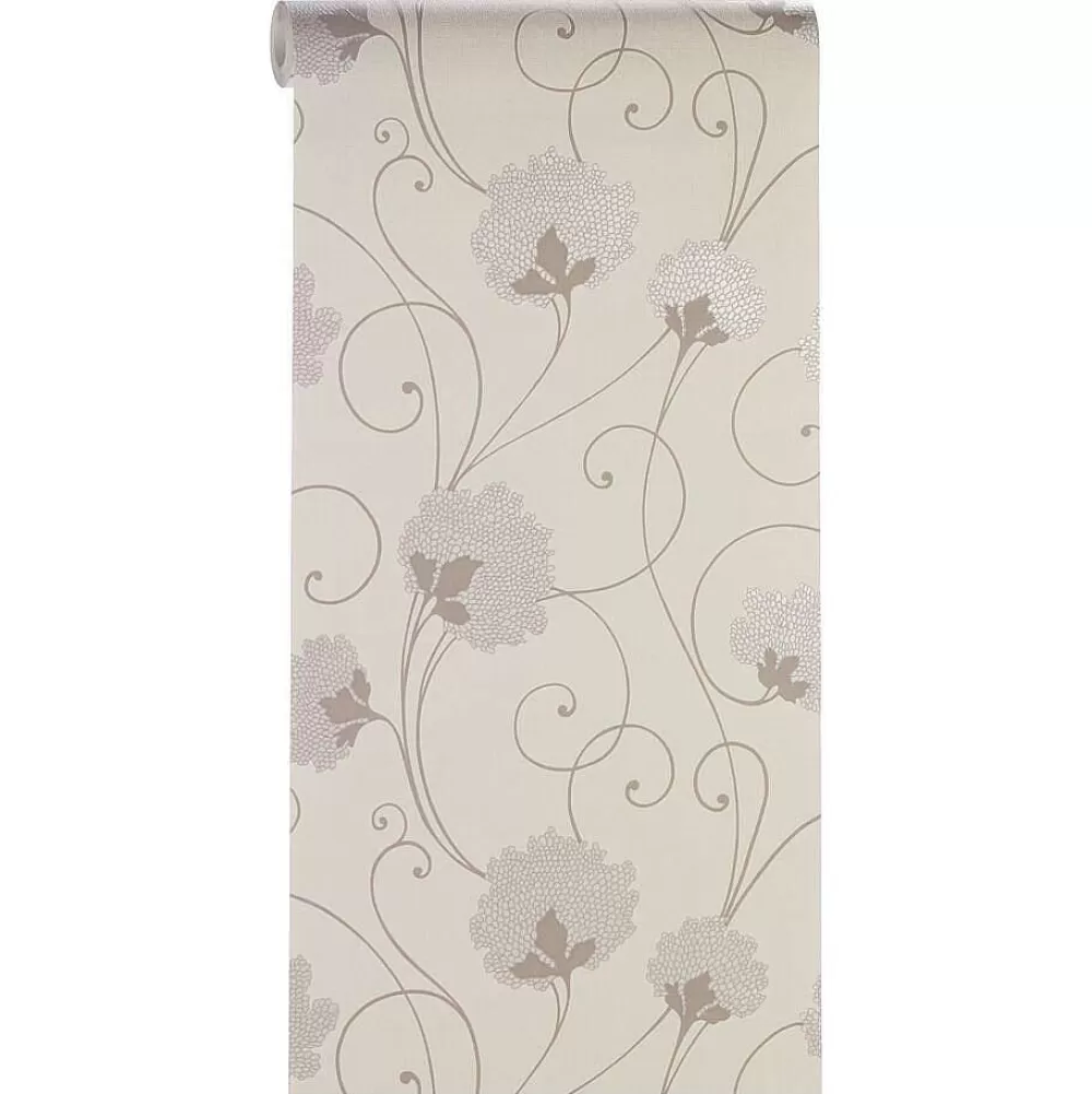 Sale Behang Romy Beige Vliesbehang