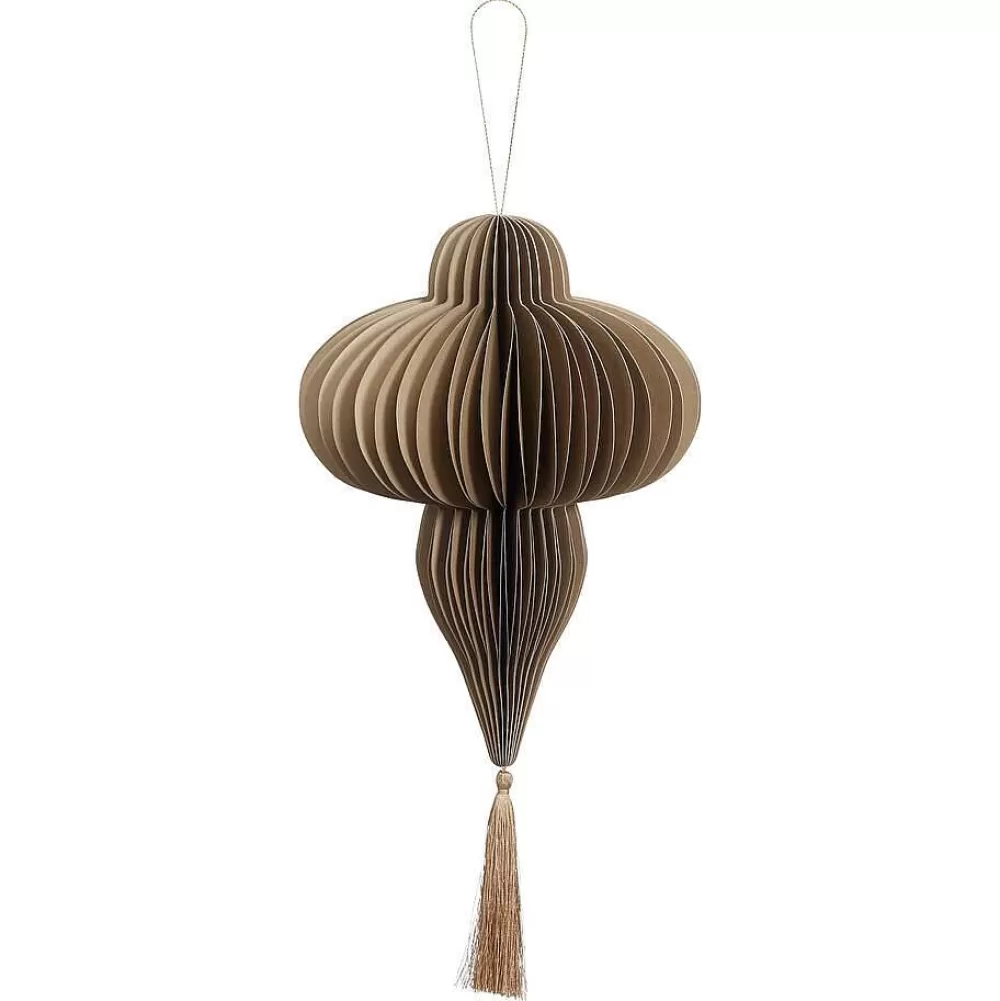 Clearance Hangdecoratie Druppel Taupe Kerstballen & Kerstornamenten