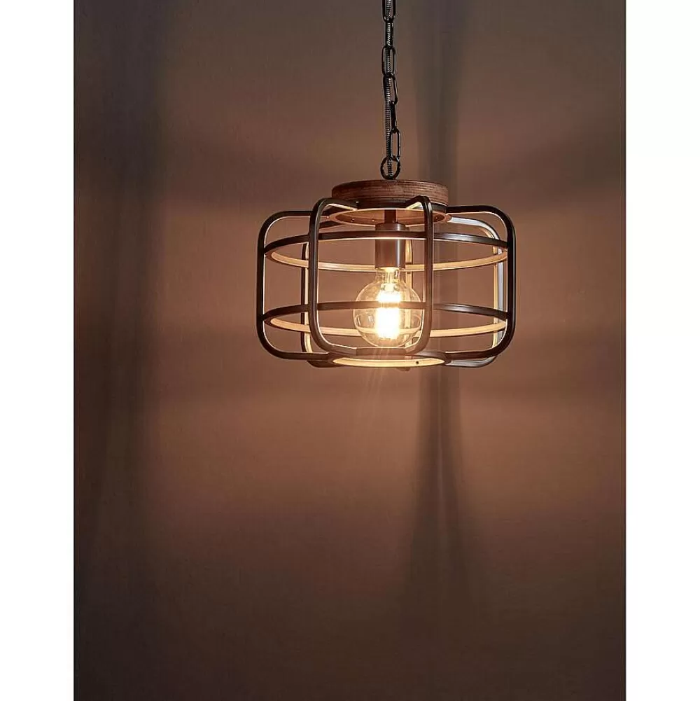 Cheap Hanglamp Wood 1-Lichts Zwart Hanglampen