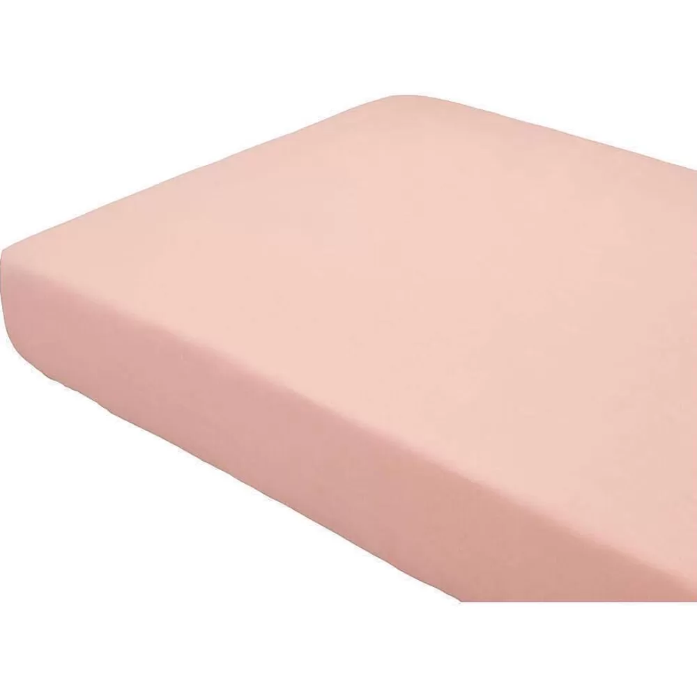 Best Hoeslaken Katoen Roze - 80X200 Cm Beddengoed