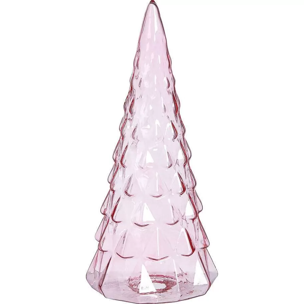 New Kerstboom Glas Roze Kerstdecoratie