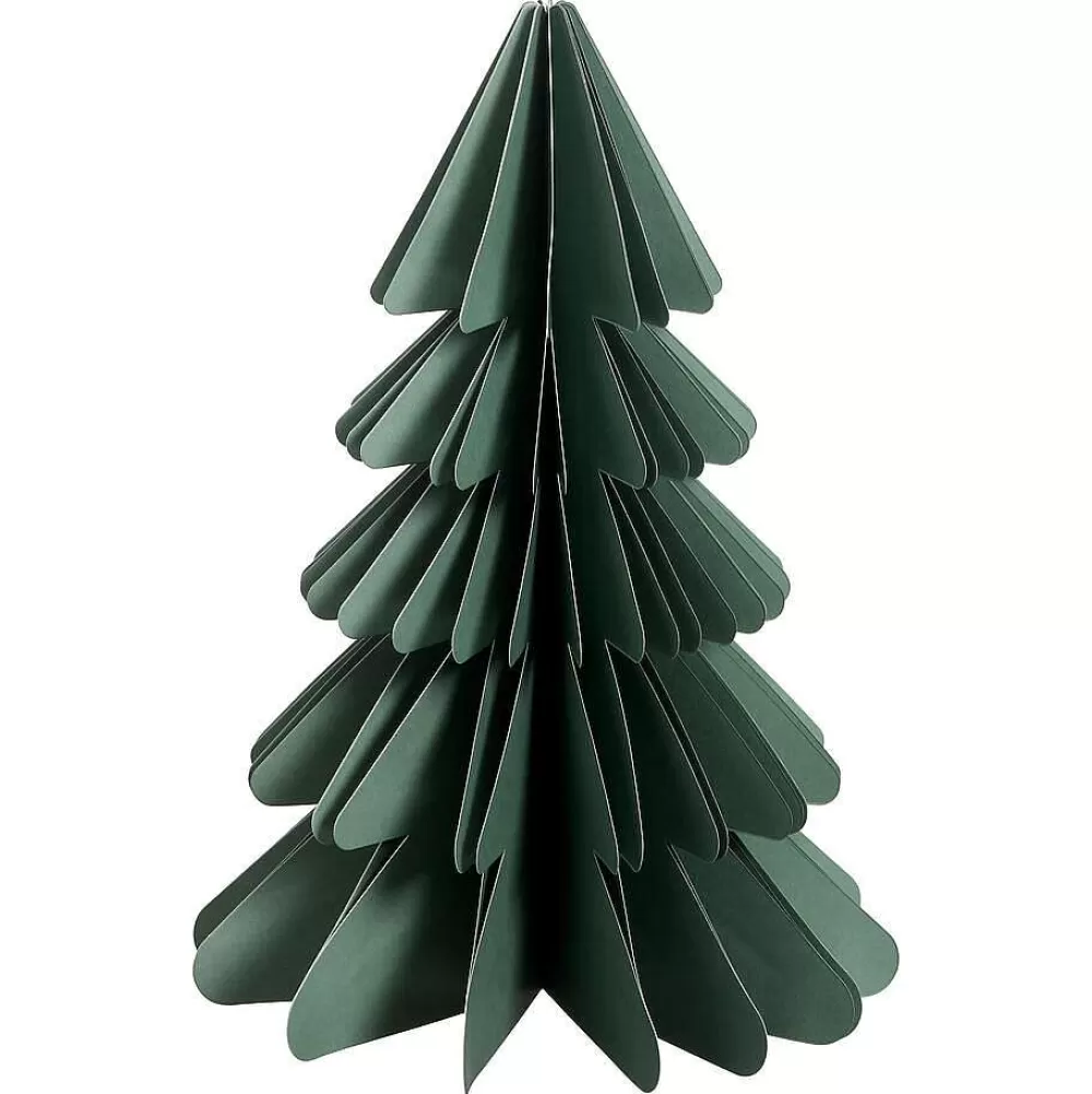 Discount Kerstboom Papier Donkergroen Kerstdecoratie