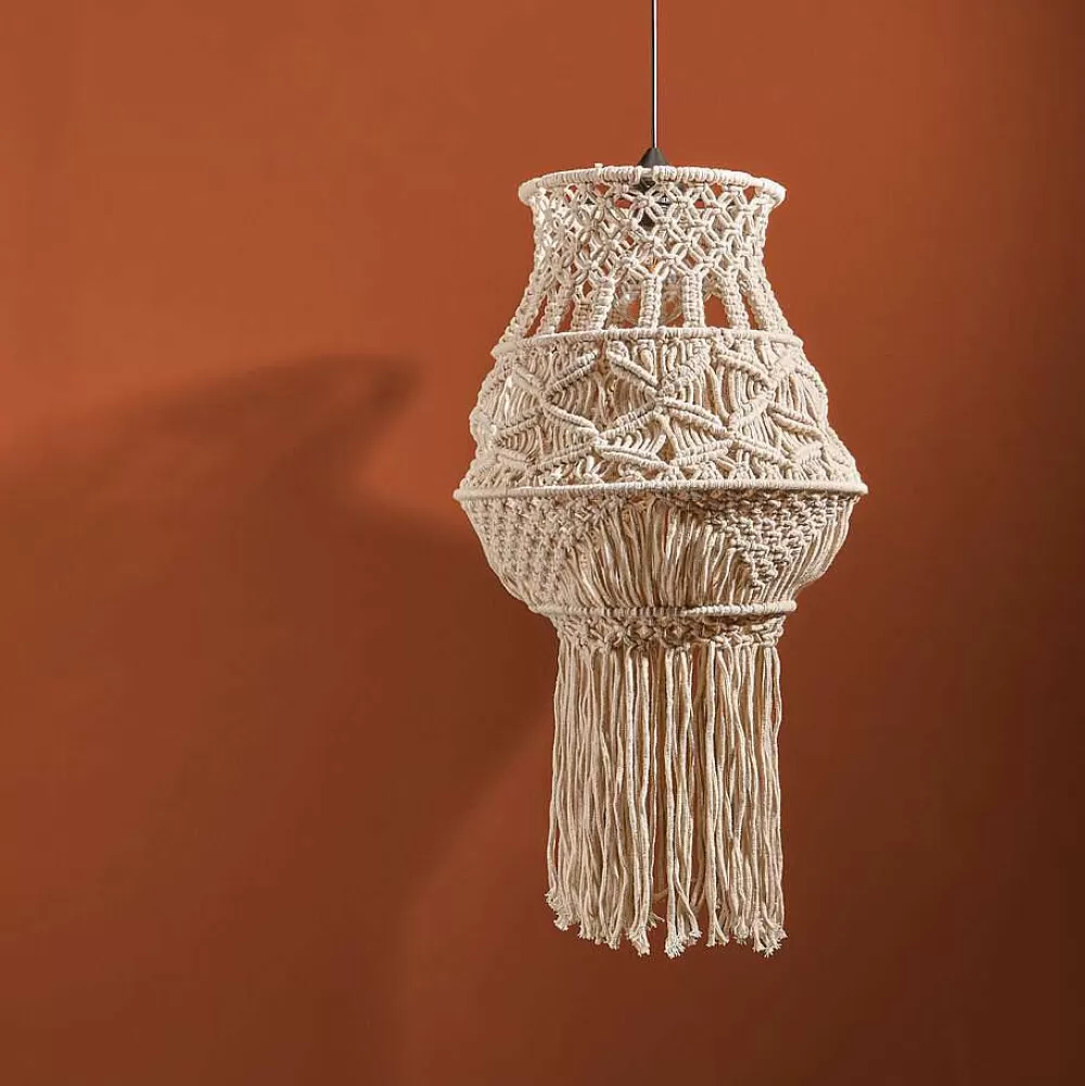 Hot Lampenkap Macrame Naturel Hanglampen