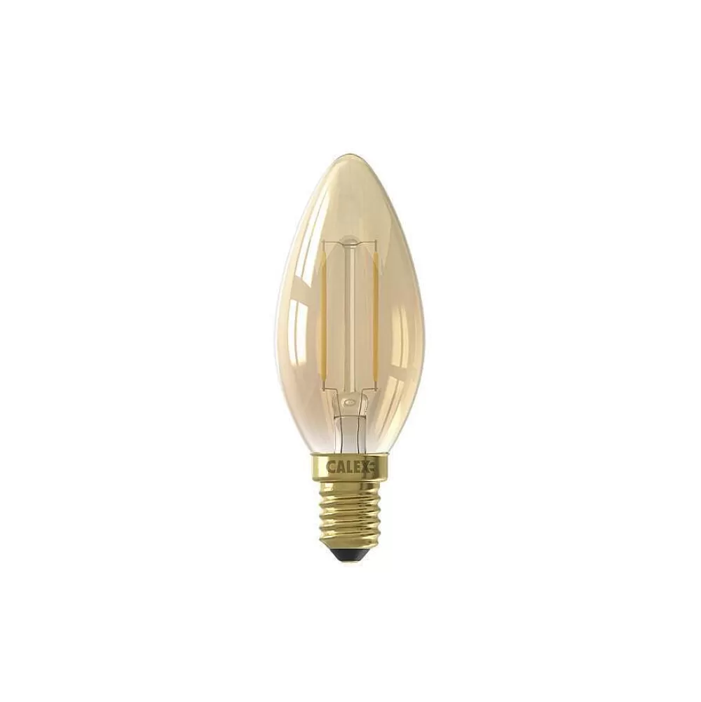 Online Led-Kaarslamp E14 2W Goud Lichtbronnen