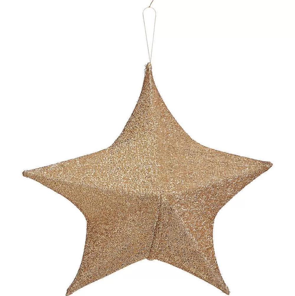 Clearance Lurex Ster Champagne Kerstverlichting