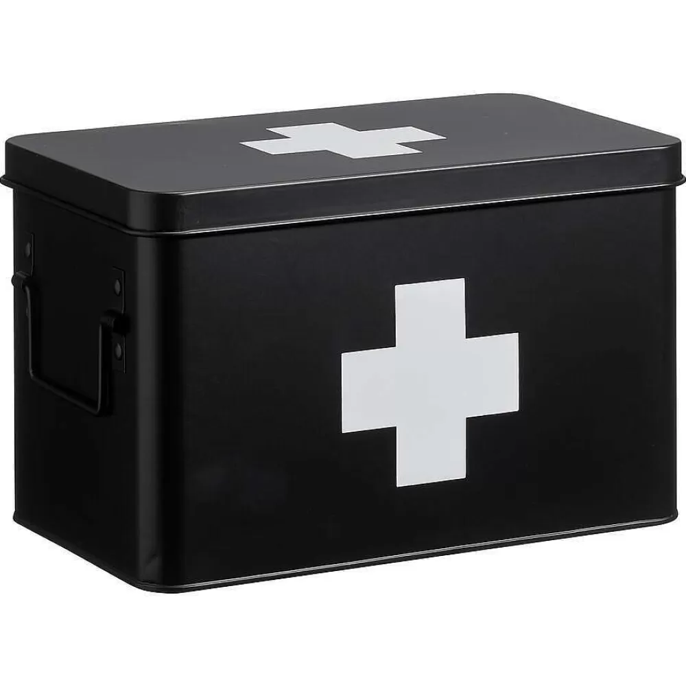 Clearance Medicijnbox Zwart 20X18,5X31 Cm Badkameraccessoires