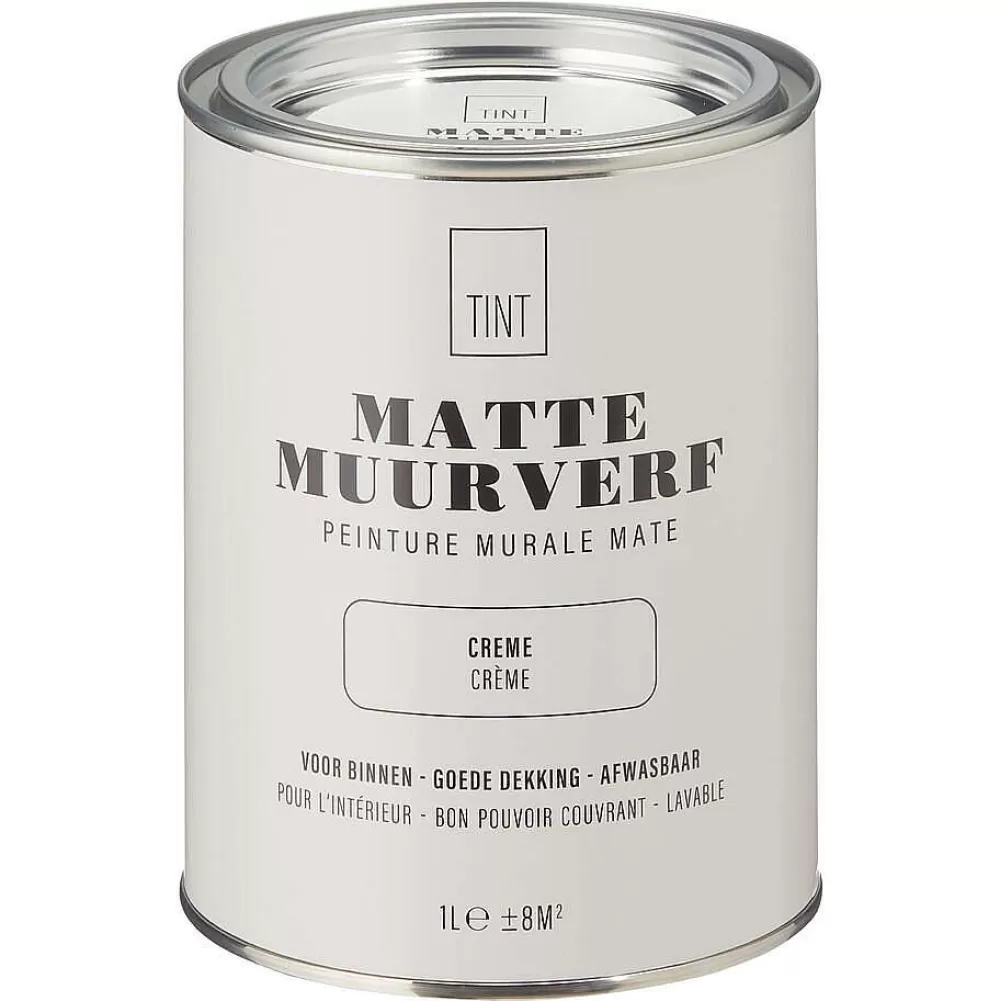 Best Sale Muurverf Mat Creme - 1 L Muurverf