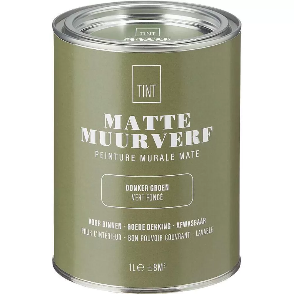 Shop Muurverf Mat Donker Groen - 1 L Muurverf