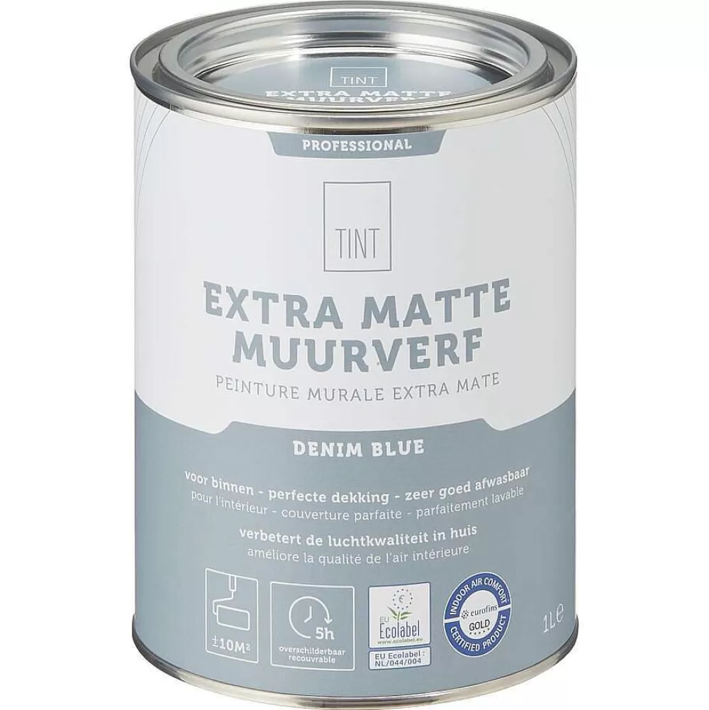 Outlet Muurverf Professional Denim Blue - 1 L Muurverf