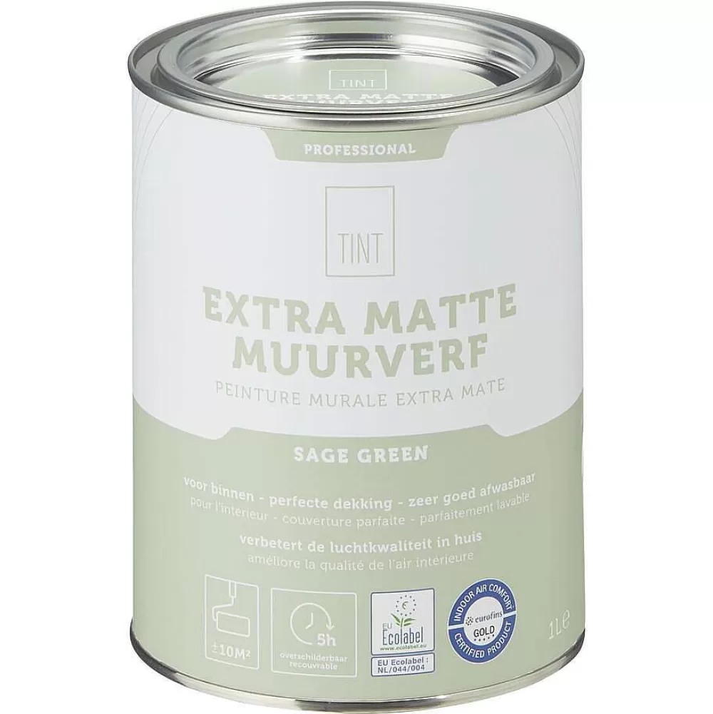 Outlet Muurverf Professional Sage Green - 1 L Muurverf