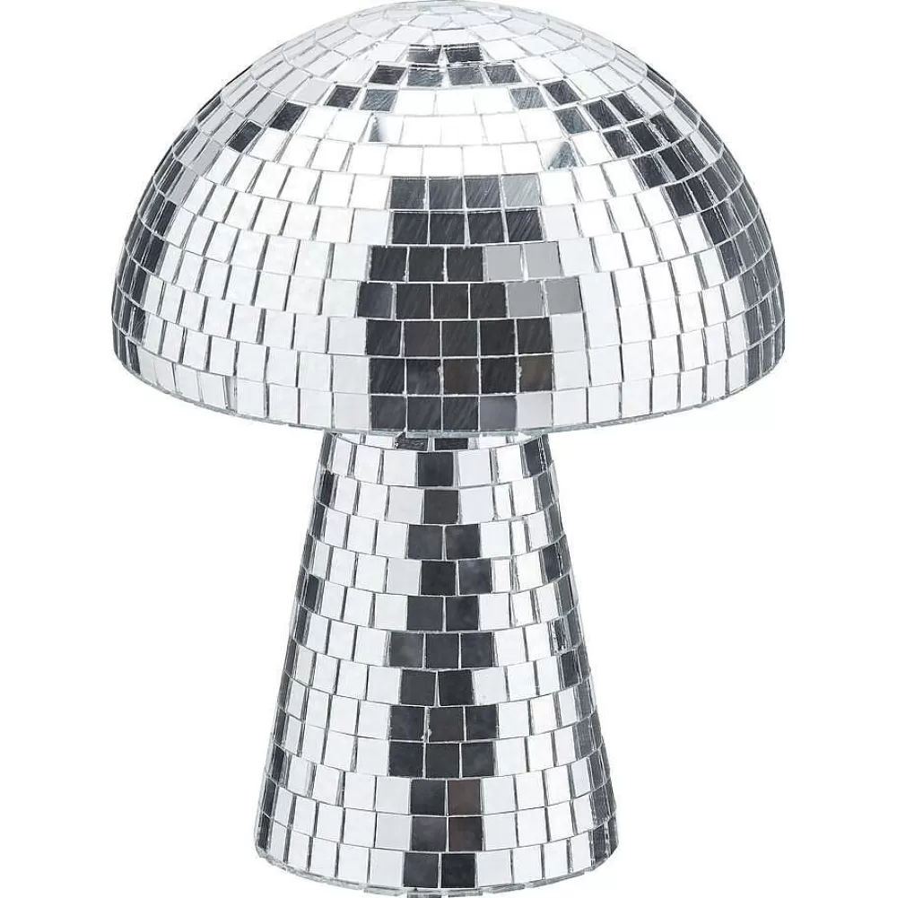 Clearance Object Paddenstoel Disco Zilver Decoratie Beelden