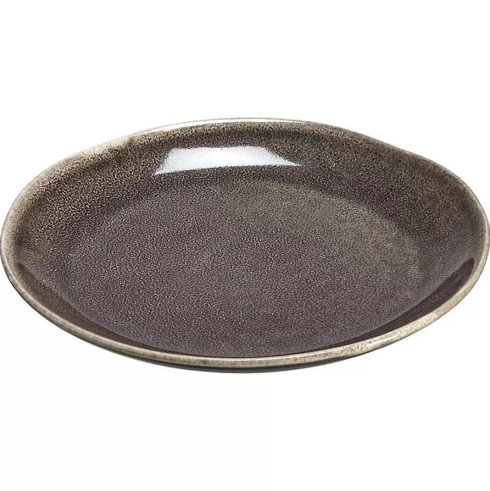 Best Sale Ontbijtbord Glaze Antraciet - D22Cm Borden & Bestek