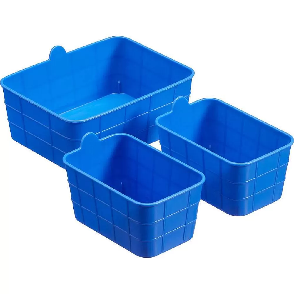 Cheap Opbergmand Mini S/3 Blauw Opbergboxen & Lades