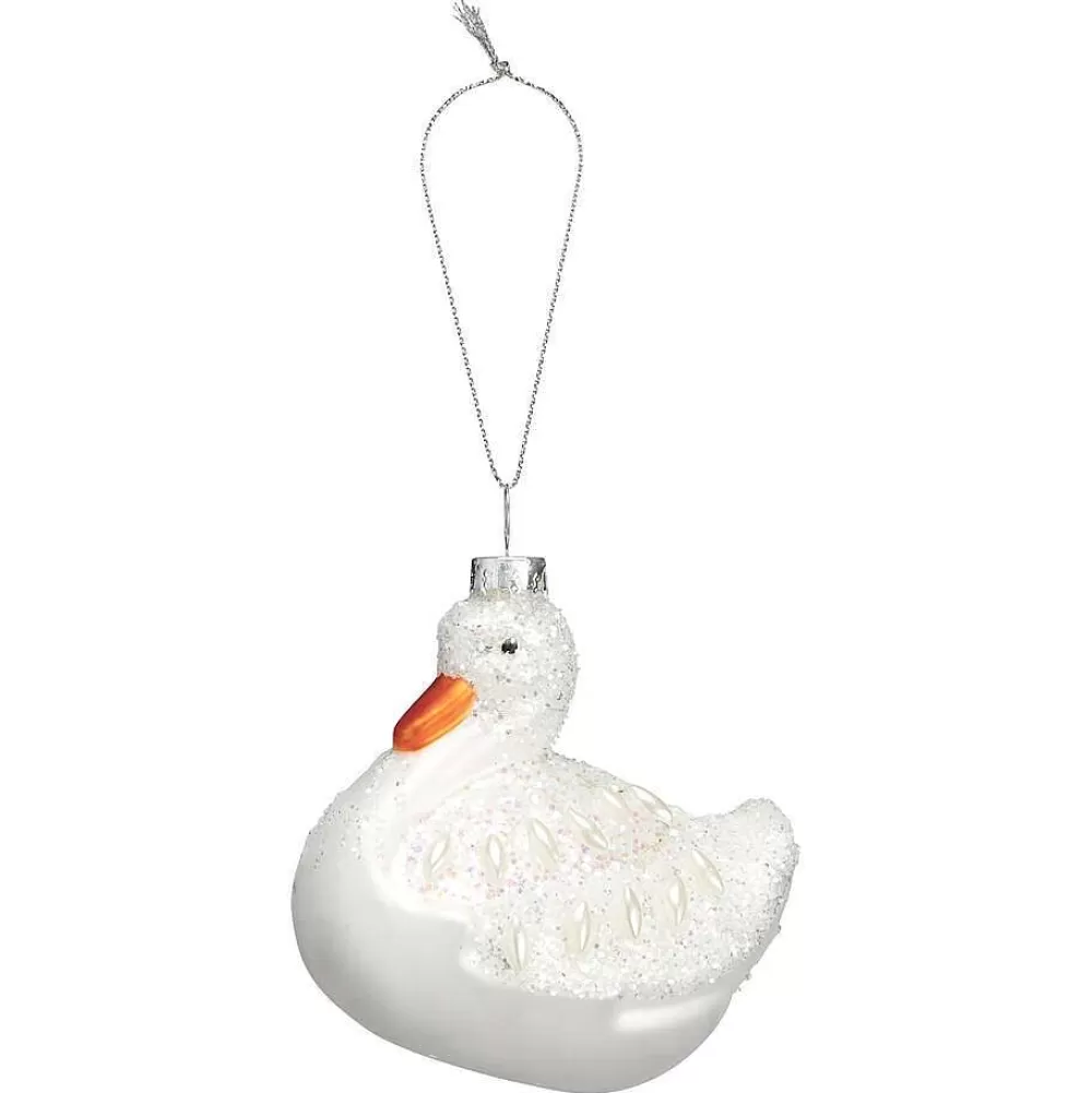 Fashion Ornament Zwaan Wit Kerstballen & Kerstornamenten