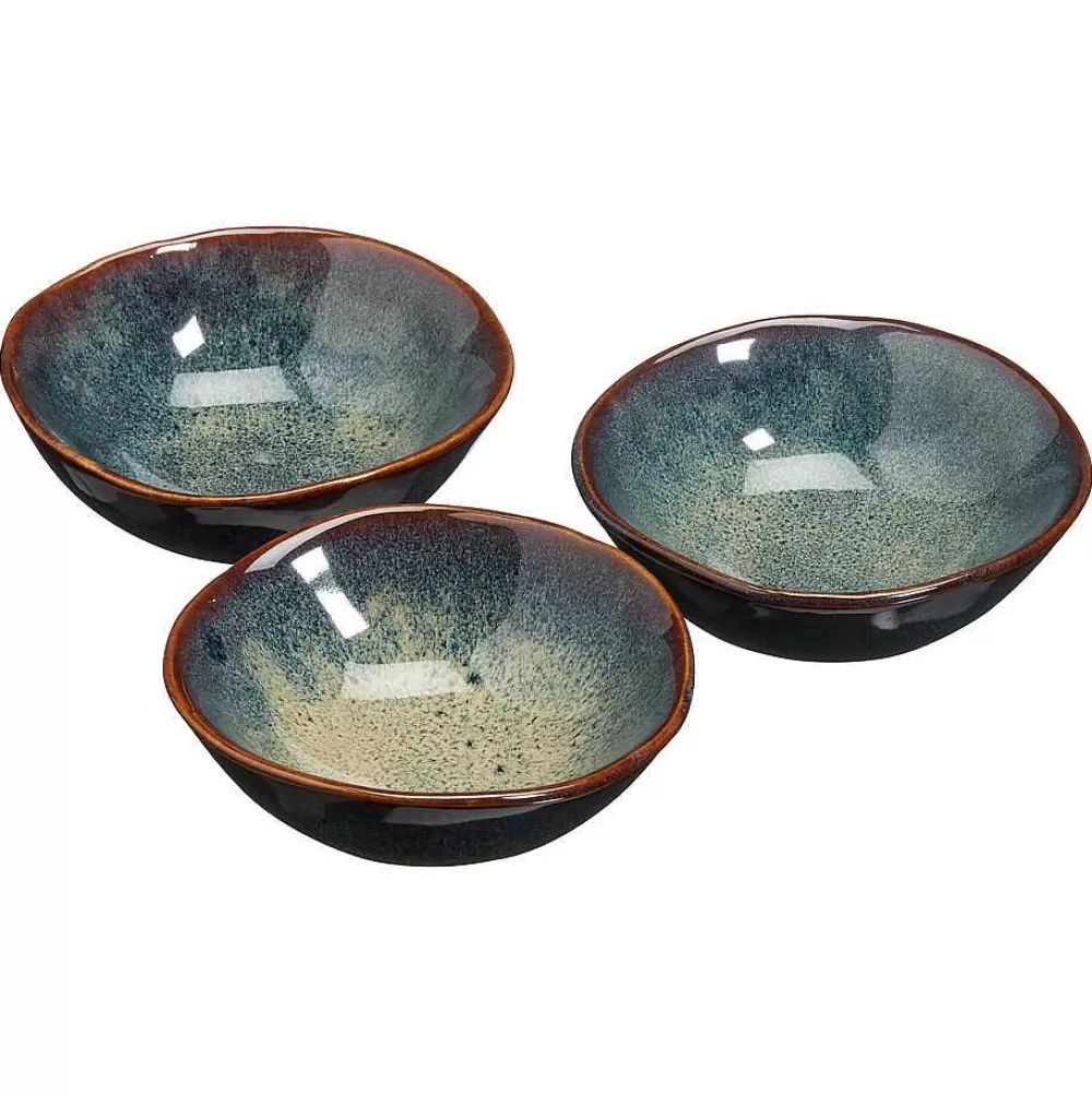 Fashion Schaal Glaze Donkerblauw 3 Stuks Schalen & Kommen