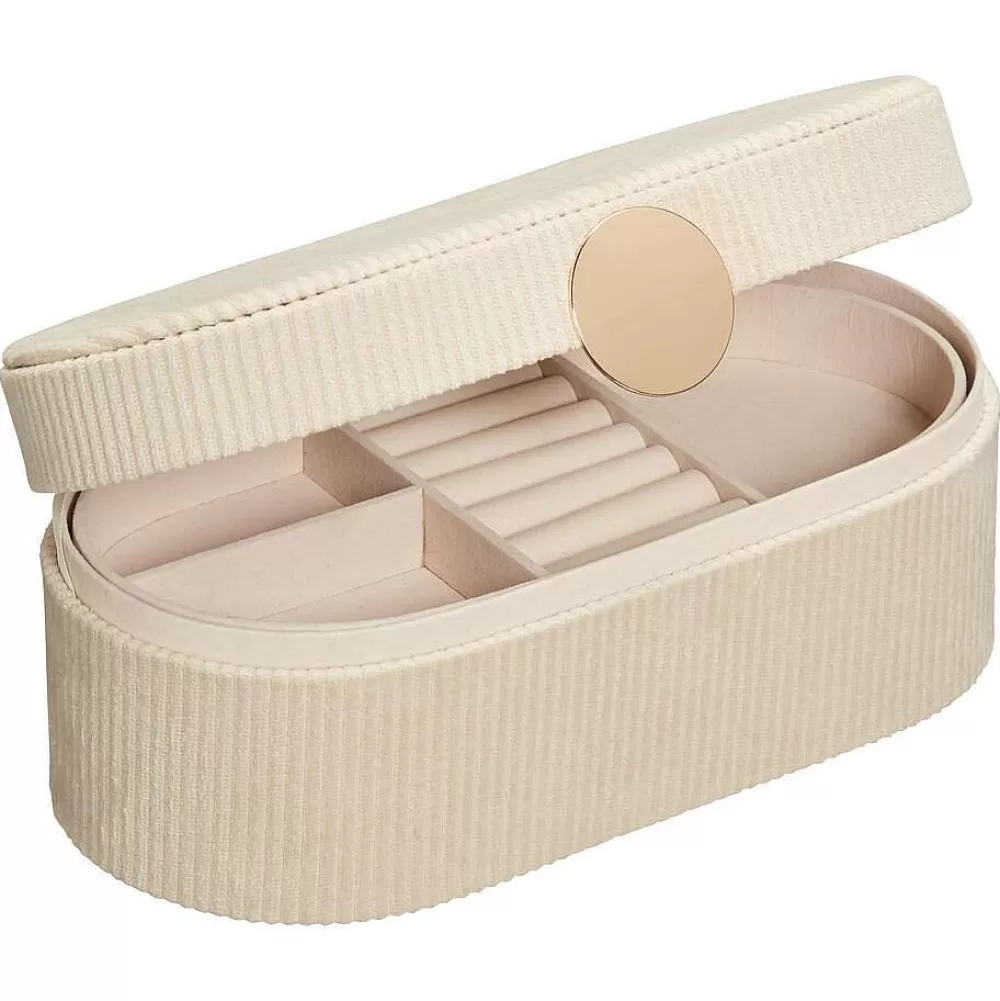 Store Sieradendoos Rib Beige Decoratieve Opbergdozen