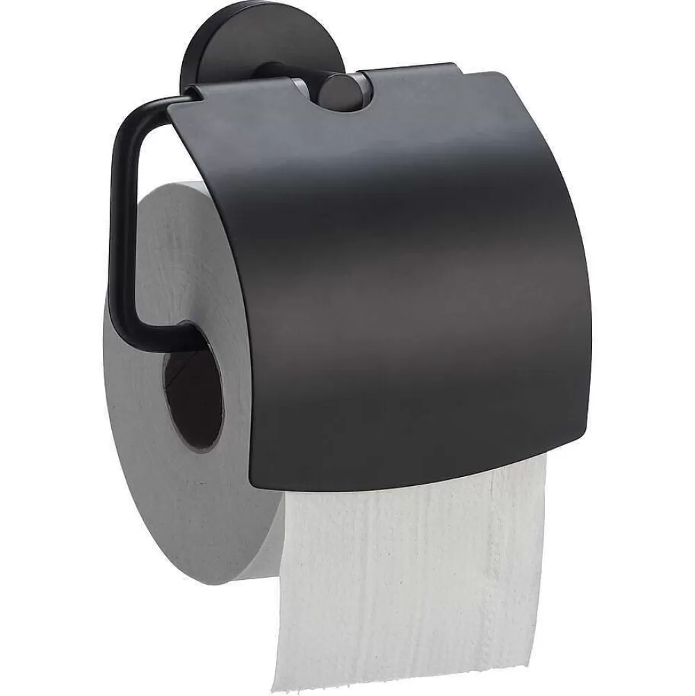 Sale Toiletrolhouder Metaal Zwart 14,5X7X14,5 Cm Badkameraccessoires