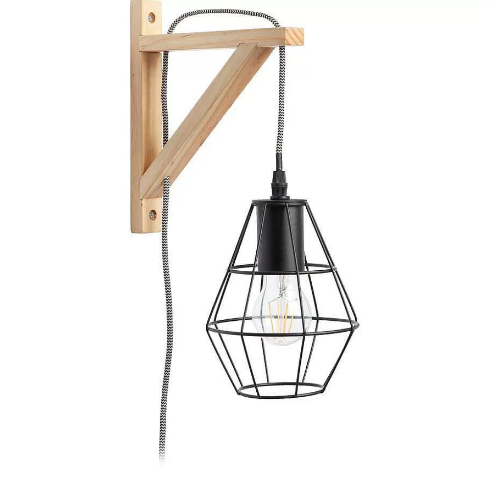 Online Wandlamp Hybris Zwart Wandlampen