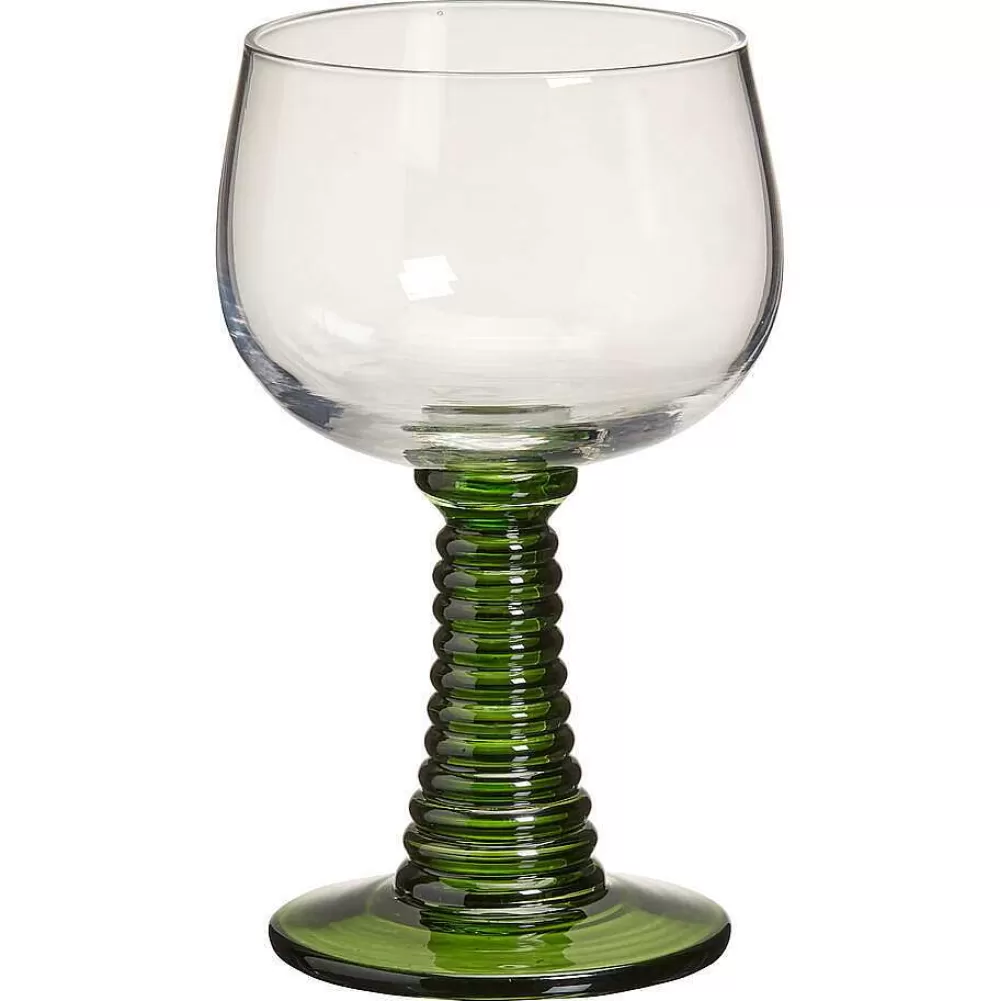 New Wijnglas Ribbel Groen Glazen & Mokken